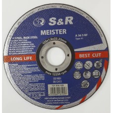 Круг абразивний відрізний по мет/нерж. Meister  125*1.6*22.2мм